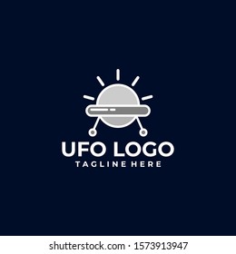 UFO Logo Design Vector Template