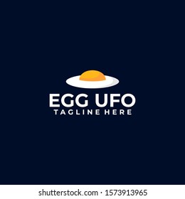 UFO Logo Design Vector Template