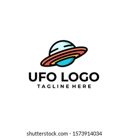 UFO Logo Design Vector Template