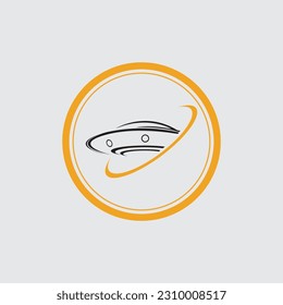 Ufo logo icon design illustration template