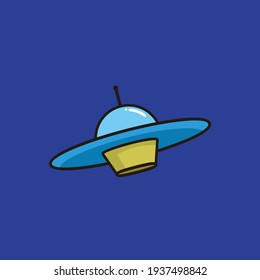 Ufo logo icon simple design