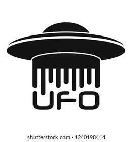Ufo logo. Simple illustration of Ufo vector logo for web design isolated on white background