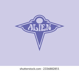 Ufo logo or symbol vector design