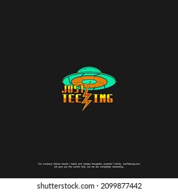 UFO logo for t-shirts, games, scientists