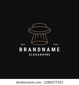 ufo logo vector design illustration .