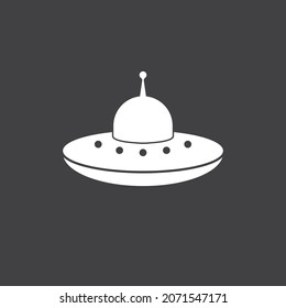 UFO logo vector illustration design template.