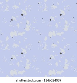 UFO military camouflage seamless pattern in light violet, milk white and different shades of grey color. Seamless repeat camo pattern, usable as winter camoflauge urban print, bright background etc