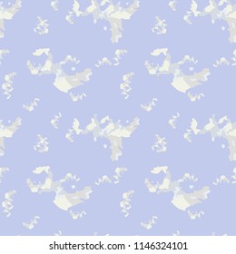 UFO military camouflage seamless pattern in light violet, beige and different shades of grey color. Seamless repeat camo pattern, usable as winter camoflauge urban print, bright background etc