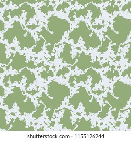 UFO military camouflage seamless pattern in green and grey colors. Seamless repeat camo pattern, usable as spring or summer camoflauge urban print, background, paintball or strikeball masking