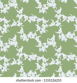 UFO military camouflage seamless pattern in green and grey colors. Seamless repeat camo pattern, usable as spring or summer camoflauge urban print, background, paintball or strikeball masking