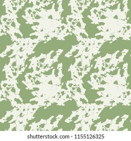 UFO military camouflage seamless pattern in green and beige colors. Seamless repeat camo pattern, usable as spring or summer camoflauge urban print, background, paintball or strikeball masking