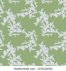 UFO military camouflage seamless pattern in green and grey colors. Seamless repeat camo pattern, usable as spring or summer camoflauge urban print, background, paintball or strikeball masking
