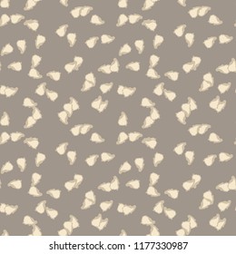 UFO military camouflage seamless pattern in different shades of beige and brown colors. Seamless repeat dirt camo pattern, mud urban camoflauge, background, paintball or strikeball print