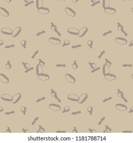 UFO military camouflage seamless pattern in different shades of beige and brown colors. Seamless repeat desert camo pattern, sand urban camoflauge, background, paintball or strikeball print