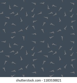 UFO military camouflage seamless pattern in different shades of grey and navy blue colors. Seamless repeat camo pattern, dark urban camoflauge, background, paintball or strikeball print