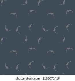 UFO military camouflage seamless pattern in different shades of grey and navy blue colors. Seamless repeat camo pattern, dark urban camoflauge, background, paintball or strikeball print