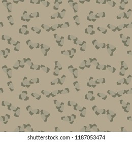 UFO military camouflage seamless pattern in different shades of beige and green colors. Seamless repeat forest or desert camo pattern, urban camoflauge, background, paintball or strikeball print