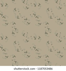 UFO military camouflage seamless pattern in different shades of beige and green colors. Seamless repeat forest or desert camo pattern, urban camoflauge, background, paintball or strikeball print