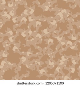 UFO military camouflage seamless pattern in different shades of beige and brown colors. Seamless repeat camo pattern, desert or urban camoflauge, background, sand paintball or strikeball print