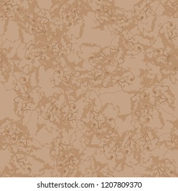 UFO military camouflage seamless pattern in different shades of beige and brown colors. Seamless repeat camo pattern, desert or urban camoflauge, background, sand paintball or strikeball print