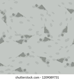 UFO military camouflage seamless pattern in different shades of grey color. Seamless repeat winter camo pattern, snow urban camoflauge, background, concrete paintball or strikeball print
