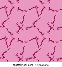 UFO military camouflage seamless pattern in different shades of pink color. Seamless repeat glamour camo pattern, fashion urban camoflauge, background, rose paintball or strikeball print