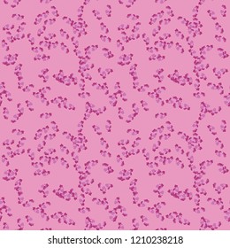 UFO military camouflage seamless pattern in different shades of pink color. Seamless repeat glamour camo pattern, fashion urban camoflauge, background, rose paintball or strikeball print