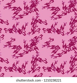UFO military camouflage seamless pattern in different shades of pink color. Seamless repeat glamour camo pattern, fashion urban camoflauge, background, rose paintball or strikeball print