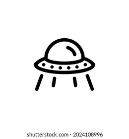 Ufo Monoline Icon Logo for Graphic Design