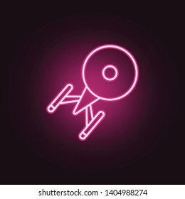 ufo neon icon. Elements of Space set. Simple icon for websites, web design, mobile app, info graphics