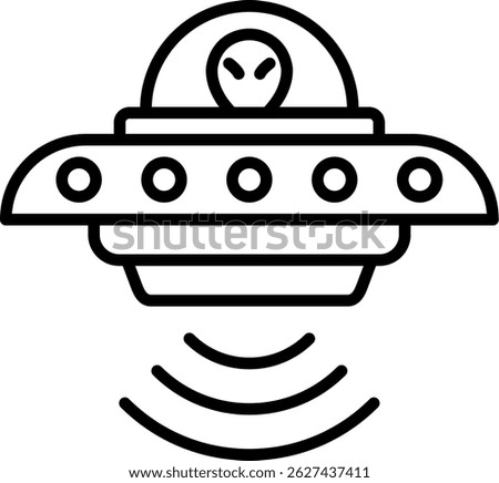 Ufo New Creative Icon Design Vector