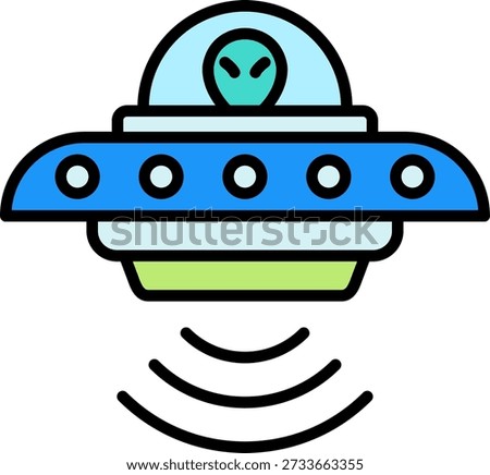 Ufo New Creative Icon Design Vector