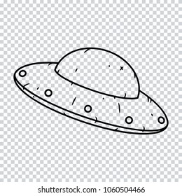 UFO on a transparent background