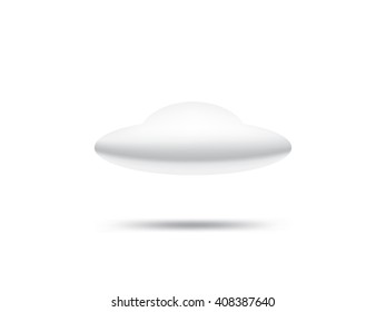ufo on a white background
