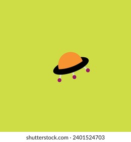 UFO in orange and black