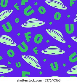 UFO pattern. Flying saucer.
