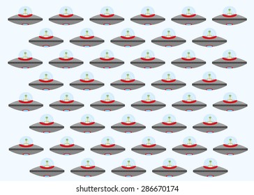 UFO patterned background