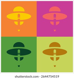 UFO Pencil logo in modern style