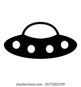 UFO plane icon. Vector image