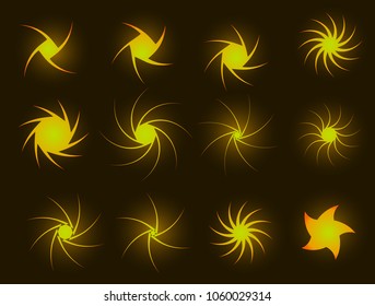 ufo portal shutter shape set