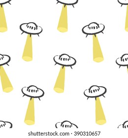 ufo ray pattern grey yellow