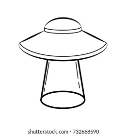 ufo rays  icon outline