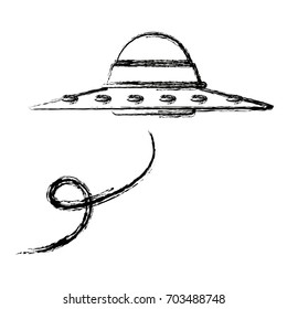 ufo saucer spaceship vehicle object icon