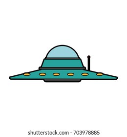 ufo saucer spaceship vehicle object icon