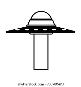 ufo saucer spaceship vehicle object icon