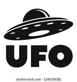 Ufo ship logo. Simple illustration of ufo ship vector logo for web design isolated on white background