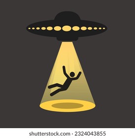 UFO sign. Alien Abduction Sign