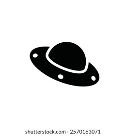 Ufo space ship icon flat vector design