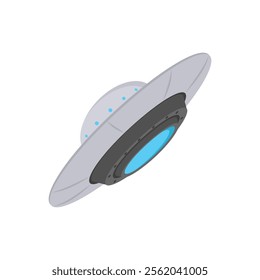 UFO, Space Vector Illustration, Isolated