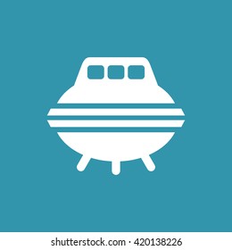 UFO or Spaceship Icon. Eps-10.